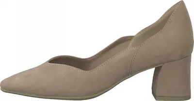 Produktbild von MARCO TOZZI Damen Pumps spitz Wellenkante Trapezabsatz hohe Ferse 2-22407-29, Größe:40 EU, Farbe:Beige