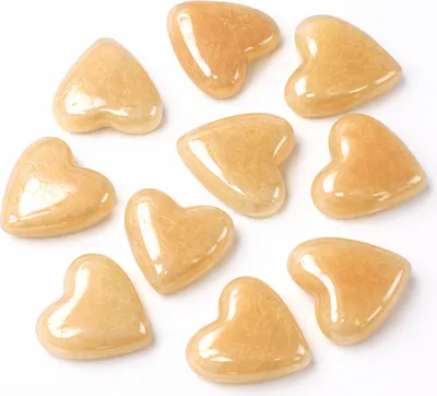 Produktbild von 10 Acryl Herzen Perlmutt Streudeko Tischdeko Hochzeit Bastelherzen Streuherzen creme