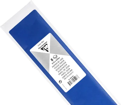 Produktbild von Clairefontaine 10x Seidenpapier, Pack. 8 Bogen im Format 50x75cm Tiefblau 95413C
