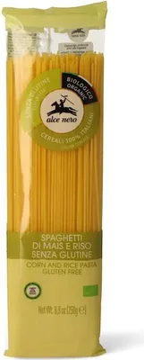 Produktbild von NUDELN (MAIS-REIS) GLUTENFREIE -SPAGHETTI 250 g – ALCE NERO