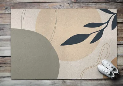 Produktbild von Fußmatte Aussen - Schuhmatte Haustür- Schmutzfangmatte Türvorleger - Outdoor Teppich Schmutzfänger - 150x100 cm - Gemüseabstraktion