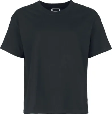 Produktbild von RED by EMP Damen schwarzes T-Shirt mit klassischem Rundhalsausschnitt S