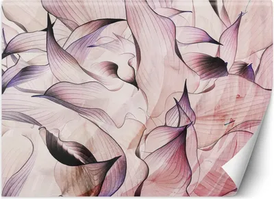 Produktbild von Vlies fototapete Violette Blätter Pflanze 400x280 cm Feeby Lila inkl. Kleber einfache Montage