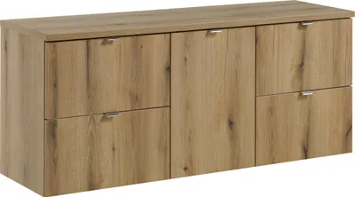 Zdjęcie produktu dla Szafka Łazienkowa 140 Cm Z Koszem Na Pranie Dąb  Evoke