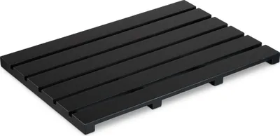 Produktbild von relaxdays Bambus Badematte schwarz
