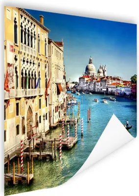 Produktbild von MuchoWow® Poster Venedig - Italien - Wasser 75x75 cm - Wand Dekoration
