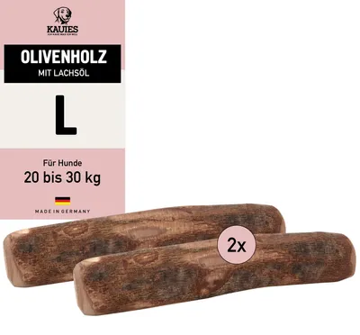 Productafbeelding van Kauwie Kauwstaaf van olijnhout met olijfolie - 100% natuurlijk, veganistisch en caloriearm