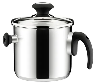 Doppelwandiger Seetopf, Ø 16 cm, 2 l, mit Deckel, für Induktion