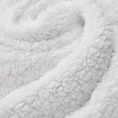 Produktbild von Juskys Fleecedecke 150x200 cm mit Sherpa - flauschig & waschbar - Dunkelgrau