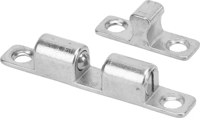 Produktbild von Bootstürverschluss aus poliertem Edelstahl, 60 mm, Kugelspannrolle in Marinequalität für Wohnmobil-Yachtschränke