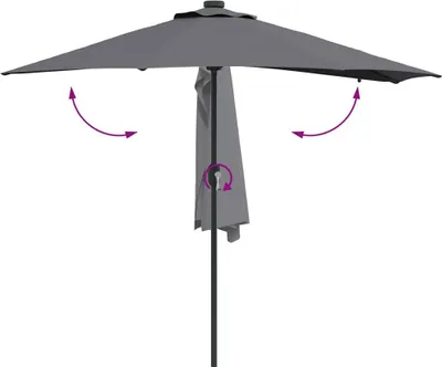 Immagine prodotto di Ombrello da giardino Antracite 294 x 150 x 223 cm
