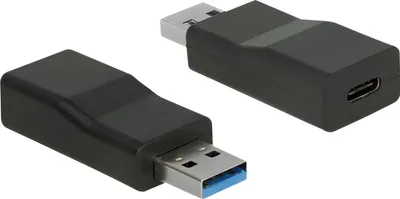 Immagine prodotto di DELOCK Konverter USB3.1 Typ A -> Typ C St/Bu schwarz