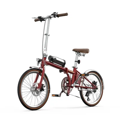 Obrázek produktu pro OT02 PRO skládací elektrokolo pro dospělé, 250W, 25 km/h, 36V 5,2Ah, torzní senzor, hliníkový rám, červené