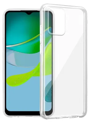 Image de Cadorabo Housse pour Motorola Moto E13 en TRANSPARENT COMPLET Housse de protection en silicone TPU flexible Back Case Cover Etui Handy Hülle