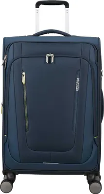 Obrázek produktu pro American Tourister Trolley Wanderlite Spinner Exp. TSA tmavě modrá 70 cm