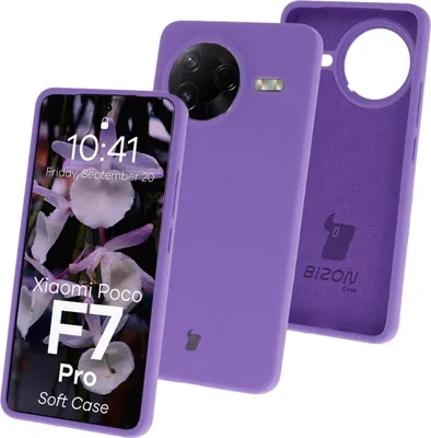 Produktbild von Bizon Soft Case Xiaomi POCO F7 Pro lila