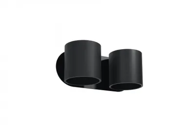 Zdjęcie produktu dla Kinkiet ORBIS czarny 2xG9x12W aluminium wym:12x28x28cm IP20 Sollux Lighting