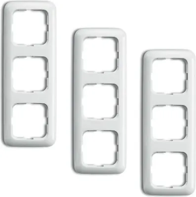 Produktbild von Busch Jäger 3er Pack 3fach Rahmen 2513-214 Alpinweiß REFLEX SI Abdeckrahmen
