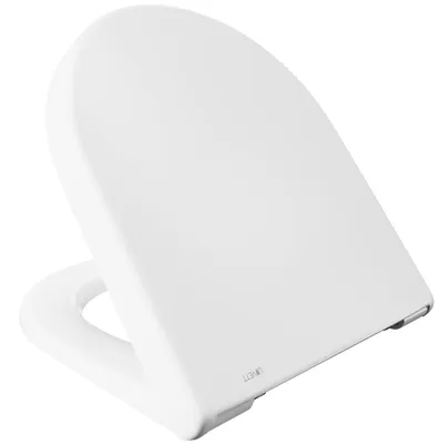 Produktbild von Luvett® WC-Sitz D230 D-Form Weiß mit Absenkautomatik, u.a. für Duravit Starck 3