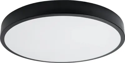 Zdjęcie produktu dla Plafon LED okrągły ONYX czarny 65W Ciepła biel 5177lm aluminium wym:6x60x60cm IP20 Sollux Lighting