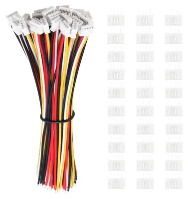 30x JST 2.0 PH 4-Pin Steckverbinder, 150 mm 22 AWG Kabel