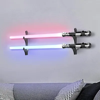 Obrázok produktu pre Solidchoice – Držiak na stenu pre svetelné meče (Lightsabers) – Akrylový stojan na vystavenie mečov a svetelných mečov