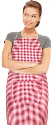 Obrázok produktu pre Kuchynská zástera červená kockovaná