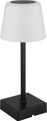 Immagine prodotto di Lampada da tavolo a LED, nera, touch dimmer, batteria ricaricabile, H 25,5 cm