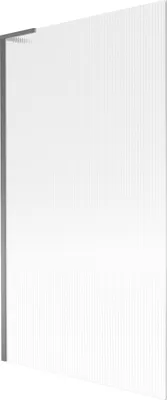 Zdjęcie produktu dla Mexen Next L parawan nawannowy 1-skrzydłowy 100 x 150 cm, prążki, gun metal - 895-100-000-03-09-95