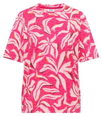 Produktbild von Cecil (304) TOS Multi AOP Burnout Shirt beetroot pink beetroot pink M