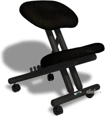 Imagen del producto de Silecomplaza: Silla ergonómica, silla ortopédica para las rodillas, silla de ordenador, reposapiés para las rodillas, tapizada en tela, color