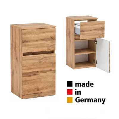Produktbild von Unterschrank Badezimmer 40 cm breit VIDAGO-03 in Wotan Eiche Nb., B/H/T: ca. 40/79/35 cm
