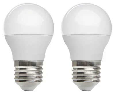 Productafbeelding van Kobi LED Kogellamp P45 E27 Mat - 8.5W 806lm 6500K - Koudwit - Vervangt 70W - 2 stuks