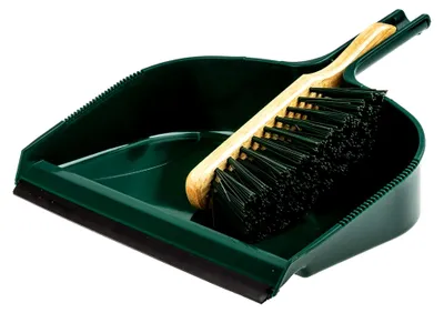 Produktbild von Kehrschaufel und Kehrbesen für Hygiene, Grün