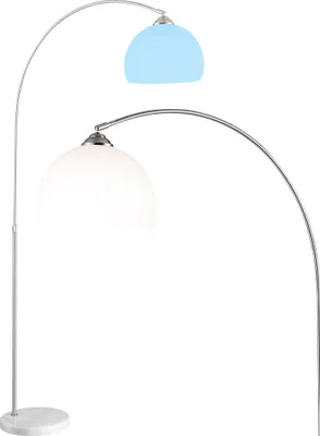Produktbild von RGB LED Stehlampe mit Marmorsockel und Teleskopfunktion