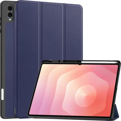 Produktbild von Hülle mit Klappe für Galaxy Tab S11 Ultra, Bizon Case Tab Lizard, Dunkelblau