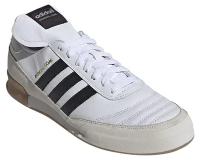Image de Adidas - Baskets pour homme « Mundial Goal IN », cuir PP5162 (43,5 EU) (blanc nuage/noir intense/or)