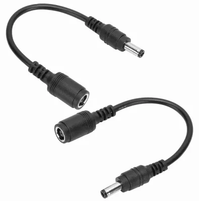Image de Lot de 2 adaptateurs de chargeur CC, de 7,4 x 5,0 mm (femelle) à 5,5 x 2,5 mm (mâle), pour ordinateur portable HP