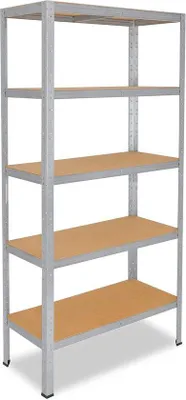 Produktbild von Famanu Metallregal 230x110x30 cm mit 5 Ablagen - 175 kg Tragkraft