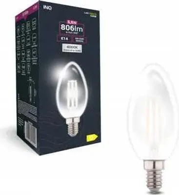 Image de Ampoule LED C37, forme bougie, culot E14, 5,5 W, 4000 K