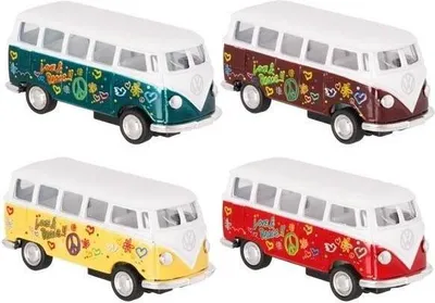 Image de VW Microbus avec impression (1962), moulage par injection, 1:64, L= 6,5 cm
