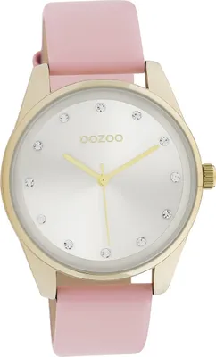 Produktbild von Oozoo Leder Damen Uhr Analog Quarzuhr Armband pink Timepieces D2UOC11045