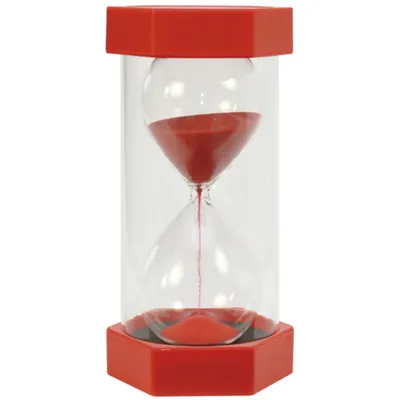 Produktbild von EDUPLAY 120-177 Giga Sanduhr 30cm - 5min, rot