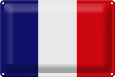 Produktbild von Blechschild Flagge Frankreich 30x20cm Flag of France