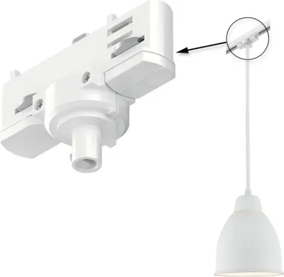 Immagine prodotto di Adattatore per luce a sospensione ProRail3 bianco universale