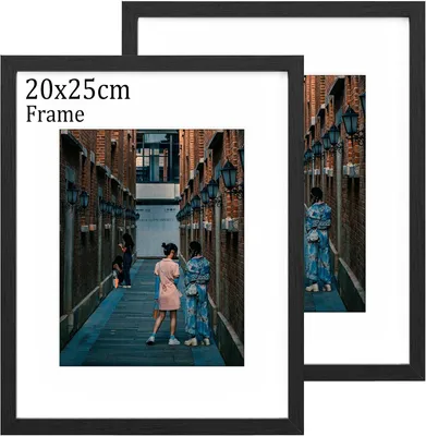 Imagen del producto de Juego de dos marcos para fotos, de 20x25 cm, color , ideales para dibujos infantiles
