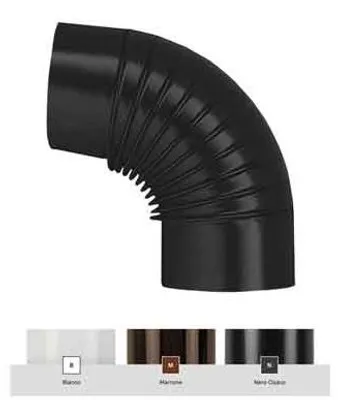 Obrázek produktu pro Lakované koleno 90° „CLASSIC“ Ø 150 mm – hnědá barva