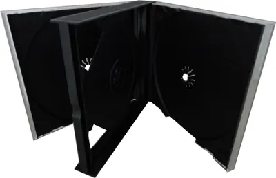 Produktbild von 4 DVD CD Hüllen 4fach 4er-DVD-Box black Jewelcase