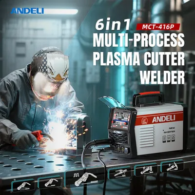 Imagen del producto de Máquina de soldar 416 W - Semiatomática - Para aluminio y metal - MIG/MAG/TIG