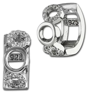 Immagine prodotto di Orecchini a cerchio da donna SilberDream, con zirconi bianchi, in argento 925, modello D3SDO4328W